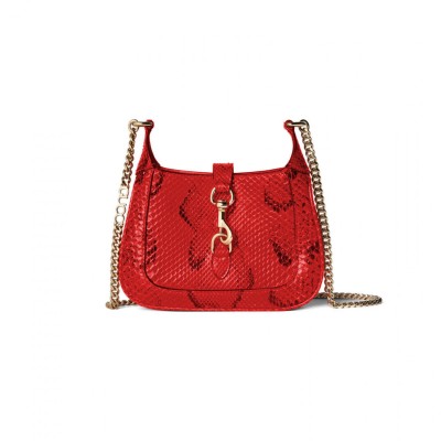 GUCCI JACKIE NOTTE PYTHON MINI BAG 782889 (19.5*18*3.5cm) GUCCI JACKIE NOTTE PYTHON MINI BAG 782889 (19.5*18*3.5cm)